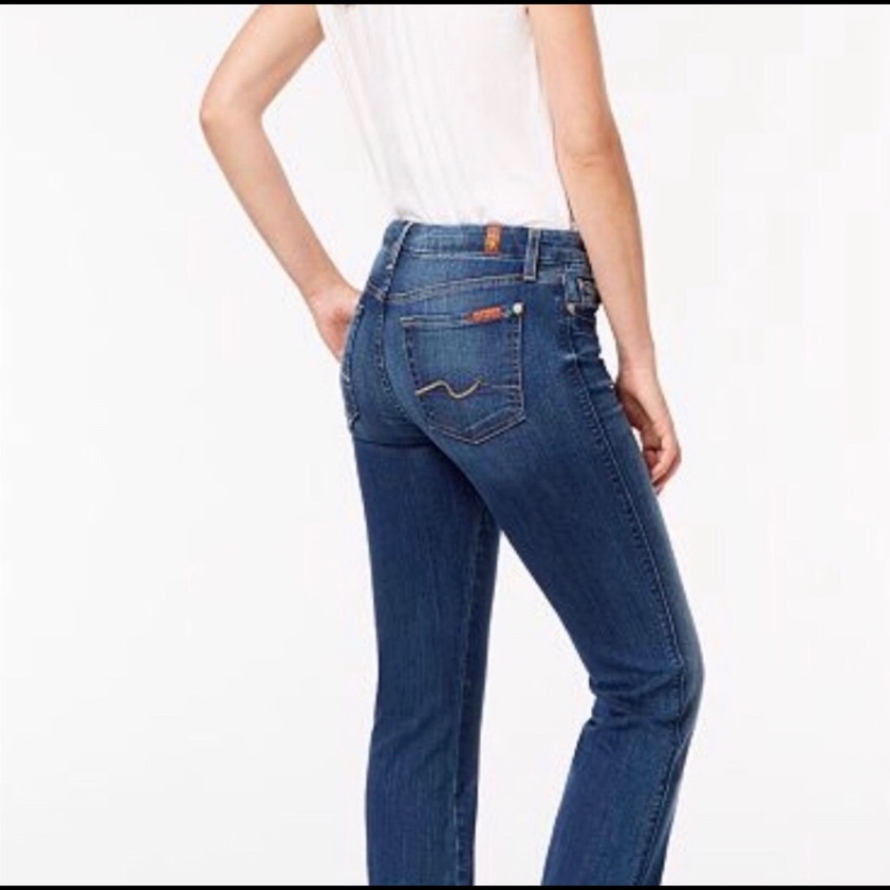 7 For All Mankind, Straight-leg Jeans EUC Sz 27